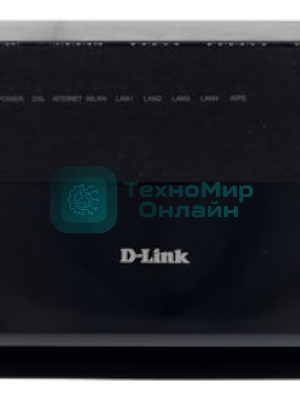 Роутер беспроводной D-Link DSL-2640U/R1A ADSL2+ черный ANNEX А