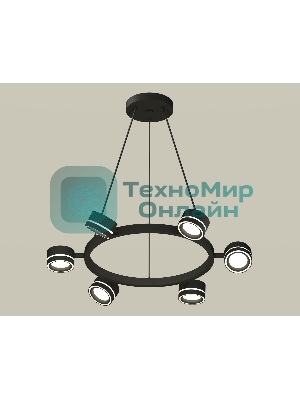 Светильник Ambrella light XB9193201/6 SBK/FR черный песок/белый матовый GX53 (C9193, N8434)