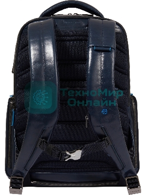 Рюкзак для ноутбука Piquadro Blue Square CA6592B2BM/BLU2, кожа, темно-синий