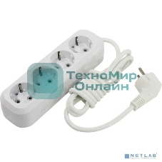 Удлинитель Smartbuy SBE-16-4-02-Z 4 гнезда 2 метра 16А/3,5 кВт с заземлением ПВС 3х1мм2