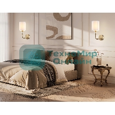 Настенный светильник Ambrella light LH71506 BS/FR латунь/белый матовый E14 max 40W 230*120*310