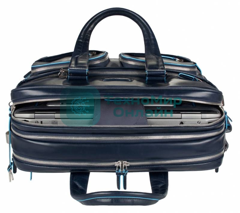Сумка для ноутбука Piquadro Blue Square CA2765B2/N черный натур.кожа