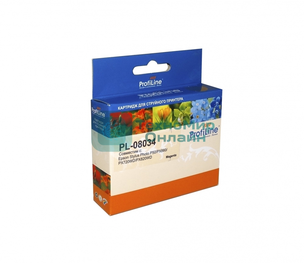 Картридж струйный ProfiLine PL-08034 для принтеров Epson StylusPhoto P50/PX660/PX720WD/PX820WD Magenta водн