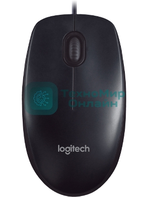 Мышь проводная Logitech M90 черный/серый, 1000 dpi, USB, кнопки - 3