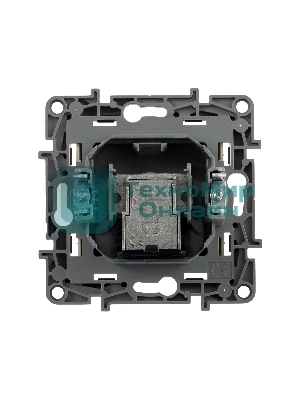 Розетка телевизионная проходная, 15дБ, сл. кость ETIKA Розетка TV проходная, 15дБ, сл. кость