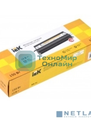 Драйвер LED IEK LSP1-150-12-67-33-PRO ИПСН-PRO 150Вт 12В блок-шнуры IP67 IEK
