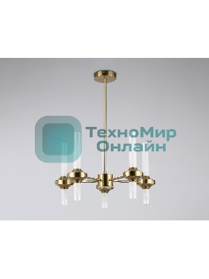 Люстра Ambrella light LH55358/10 BS/CL латунь/прозрачный G9/10 max 30W D550*690