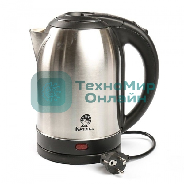 Чайник электрический Василиса Т31-2000 нерж/черный