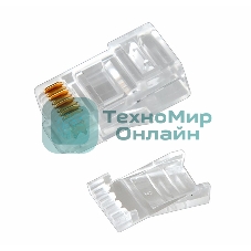 Разъем Rexant RJ-45(8P8C) под витую пару, UTP, категория 6, с вставкой