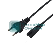 Шнур сетевой Rexant вилка - евроразъем С7, кабель 2x0,75 мм², длина 5 метров (PE пакет)