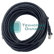 Патч-корд Buro UTP 4 пары cat.5e CCA molded 15м черный RJ-45 (m)-RJ-45 (m)