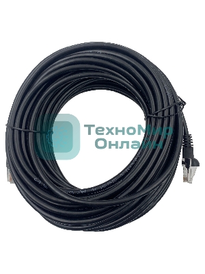 Патч-корд Buro UTP 4 пары cat.5e CCA molded 15м черный RJ-45 (m)-RJ-45 (m)