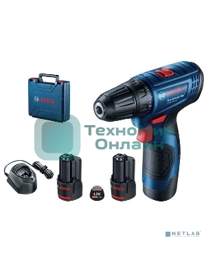 Дрель-шуруповерт Bosch GSR-120, 12 В, 2 Ач, 30 Нм, щеточный