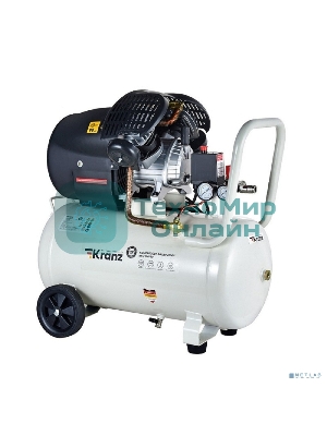 Компрессор воздушный Kranz KR-2200/50, 2200Вт, 400 л/мин, 50л