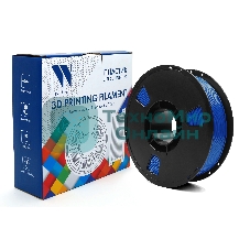 Филамент NV PRINT TPU Silk Blue для 3D печати диаметр 1.75мм 330 метров масса 1 кг