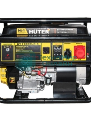 Электрогенератор бензиновый Huter DY11000LX-3, 9 кВт, 91 дБ, 85 кг