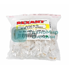 Разъем Rexant RJ-45(8P8C) под витую пару, UTP, категория 6, с вставкой