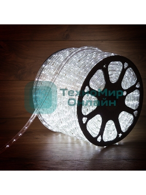 Дюралайт Neon-night LED, эффект мерцания (2W) - белый, 36 LED/м, бухта 100м