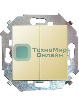 Механизм выключателя 2-кл. СП Simon15 16А IP20 сл. кость Simon 1591398-031