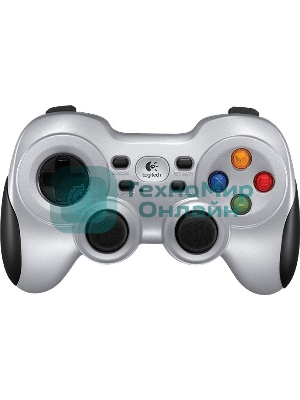 Геймпад Logitech F710 серебристый/черный USB Беспроводной виброотдача обратная связь (940-000172)