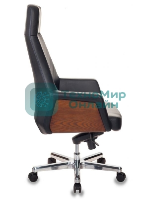 Кресло Бюрократ ANTONIO черный, кожа