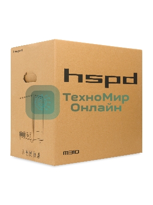 Компьютерный корпус HSPD M310, Mesh Mini-tower, черный, TG, 0.4 SPCC, 3x120мм ARGb mATX, mITX 180/280/160мм 1x2.5