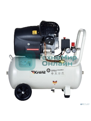 Компрессор воздушный Kranz KR-2200/50, 2200Вт, 400 л/мин, 50л