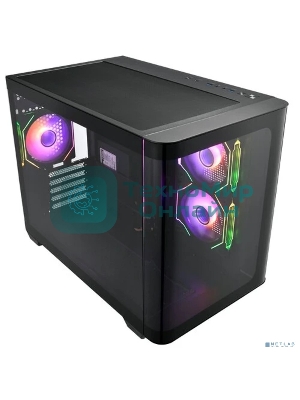 Компьютерный корпус FSP mATX Minitower S380-BA, черный