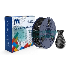 Филамент NVPrint TPU Silk Black для 3D печати диаметр 1.75мм длина 330 метров масса 1 кг