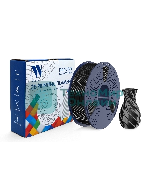 Филамент NVPrint TPU Silk Black для 3D печати диаметр 1.75мм длина 330 метров масса 1 кг