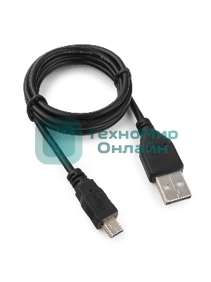Кабель USB 2.0 Гарнизон GCC-USB2-AM5P-1M, AM/miniBM 5P, 1м, пакет