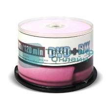 Диск DVD+RW Mirex 4.7 Gb, 4x, Cake Box (50), (50/300)