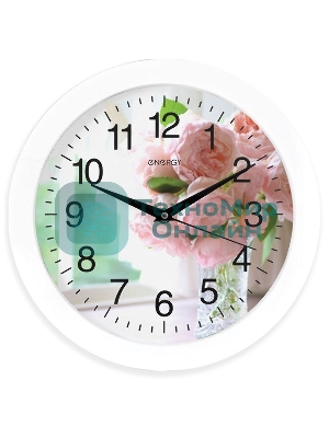 Часы настенные кварцевые Energy ЕС-96 цветы