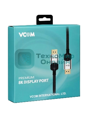 Кабель соединительный DisplayPort v1.4, 8K@60Hz, 1 м VCOM CG635-1.5M