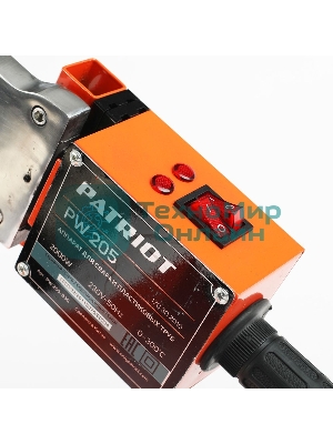 Сварочное оборудование, Инверторы PATRIOT PW 205 170302010 Аппарат для сварки пластиковых труб PATRIOT, 2000W, 6 насадок, резак для труб, перчатки, рулетка, кейс металл.