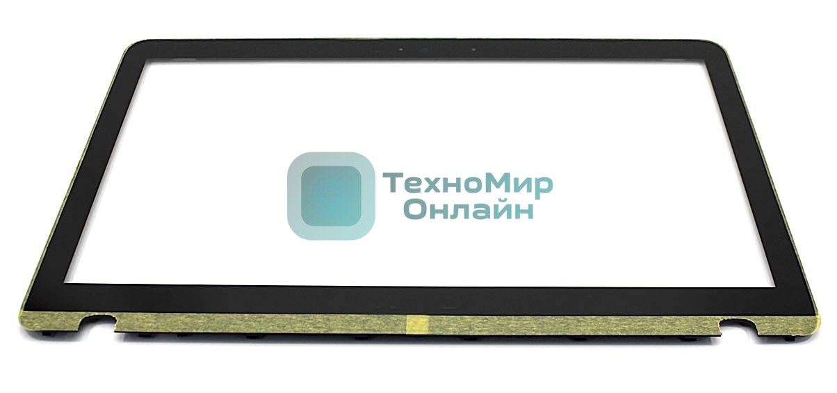 Сенсорное стекло (тачскрин) для Asus UX560UX, черное с рамкой