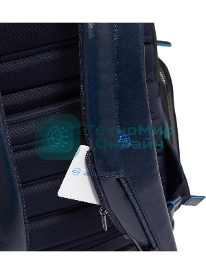 Рюкзак для ноутбука Piquadro Blue Square CA6592B2BM/BLU2, кожа, темно-синий