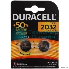 Батарея Duracell CR2032-2BL (2 шт. в уп-ке)