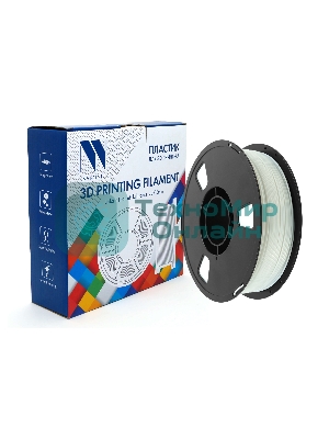 Филамент NV PRINT TPU Silk White для 3D печати белый диаметр 1.75мм длина 330 метров масса 1 кг