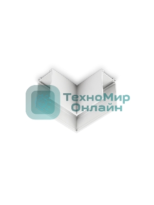GL1031 WH белый коннектор угловой для накладного шинопровода Magnetic 220V 80*80*52