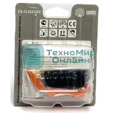 Картридж струйный Cactus CS-CLI521GY серый (8,4 мл) для Canon MP980/MP990