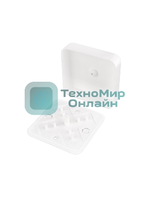 Коробка распаячная Rexant ОУ для кабель-канала 80х80х23 мм, белая, IP40