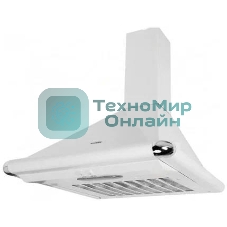 Вытяжка каминная Elikor Сатурн 60П-180-В1Л белый/хром, 60 см, 180 куб. м/ч, 48 дБ