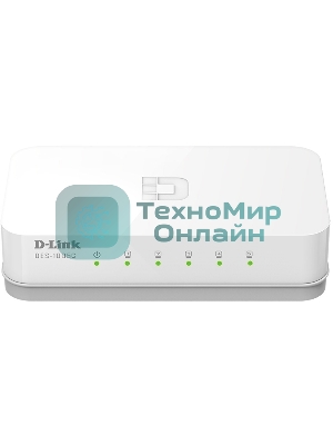 Коммутатор D-Link DES-1005C/B1A, 5-port UTP 10/100Mbps Auto-sensing, Stand-alone, Unmanaged Palm-top Fast Ethernet Switch
