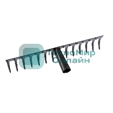 Грабли стальные Сибртех 360 мм, 14 прямых зубьев, без черенка