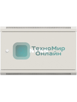 Шкаф коммутационный NTSS Премиум (NTSS-W6U6045FD) настенный 6U 570x450 мм пер. дв. металл 60 кг серый 350 мм 18 кг 220 град. 370 мм IP20 сталь