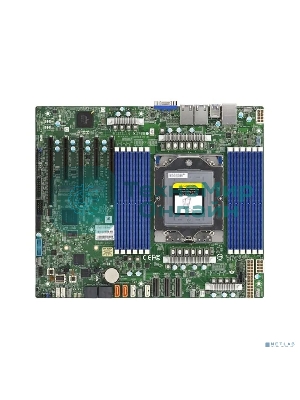 Материнская плата серверная Supermicro H13SSL-N-B, сокет SP5, чипсет встроен в процессор, 12xDDR5, 5xPCIe, 3xPCIe 5.0 x16, 2xM.2, 8xSATA, 2xGigabit Ethernet, 24-pin + 8-pin + 8-pin, ATX