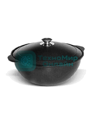 КУКМОР КЗ60а с крышкой 6л Казан литой 6,0л с крышкой