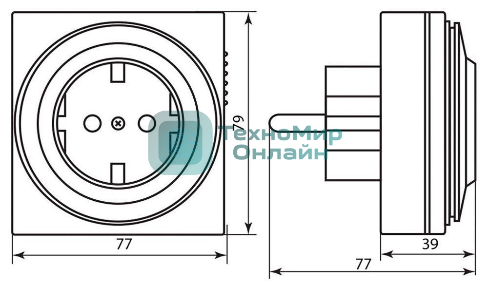 Розетка с таймером Feron (суточная) 3500W/16A 230V, 61923(TM32)