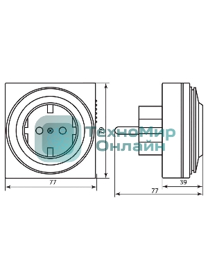 Розетка с таймером Feron (суточная) 3500W/16A 230V, 61923(TM32)